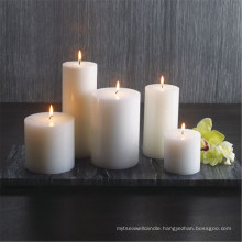 Decorative Pillar Wax Candle for Household and Party Use